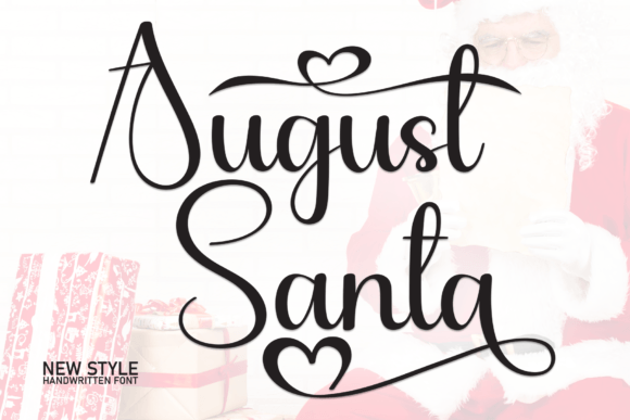 August Santa Font for Editorial Design