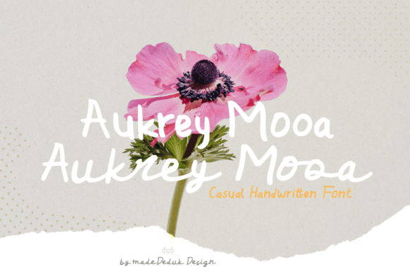 Aukrey Mooa: The Handwritten Typeface That Brings Life to Editorial Design