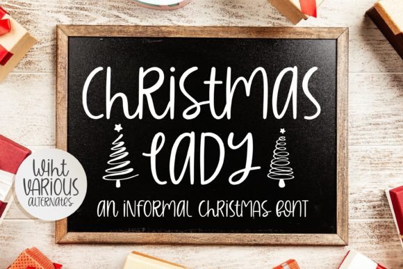 Christmas Lady Font for Modern Web Design
