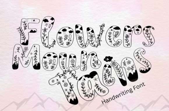 Flowers Mountains: A Handwritten Typeface for Authentic Brand Identity