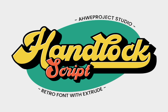 Handlock: A Retro Font That Elevates Brand Identity