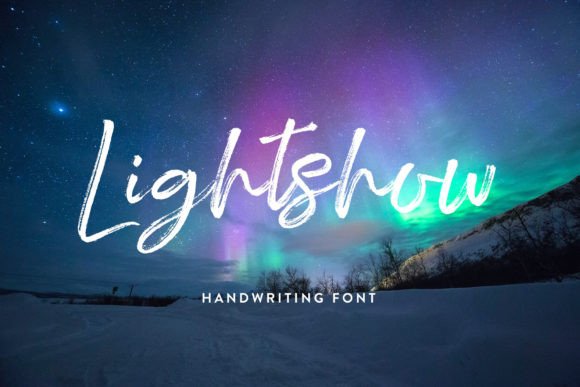 Lightshow Font: The Perfect Hand Drawn Typeface for Your Crafts