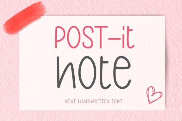 Post It Note Font for Web Design