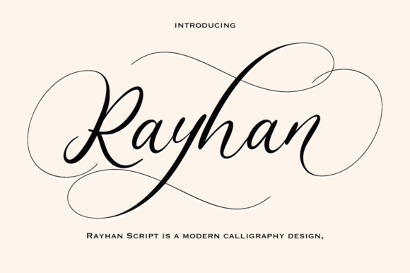 Rayhan: The Modern Script Typeface for Handmade Brands