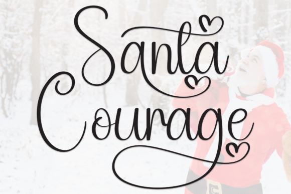 Santa Courage Font for Handmade Creations