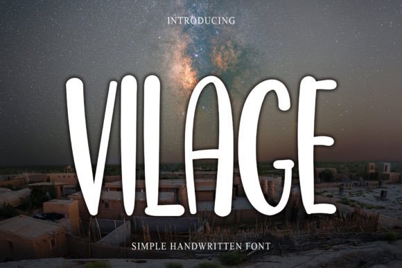 Vilage Font for Festive Web Design